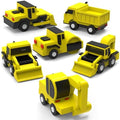 CartwheelsClub Mold-Free Bath Truck Toys, 6-Pack