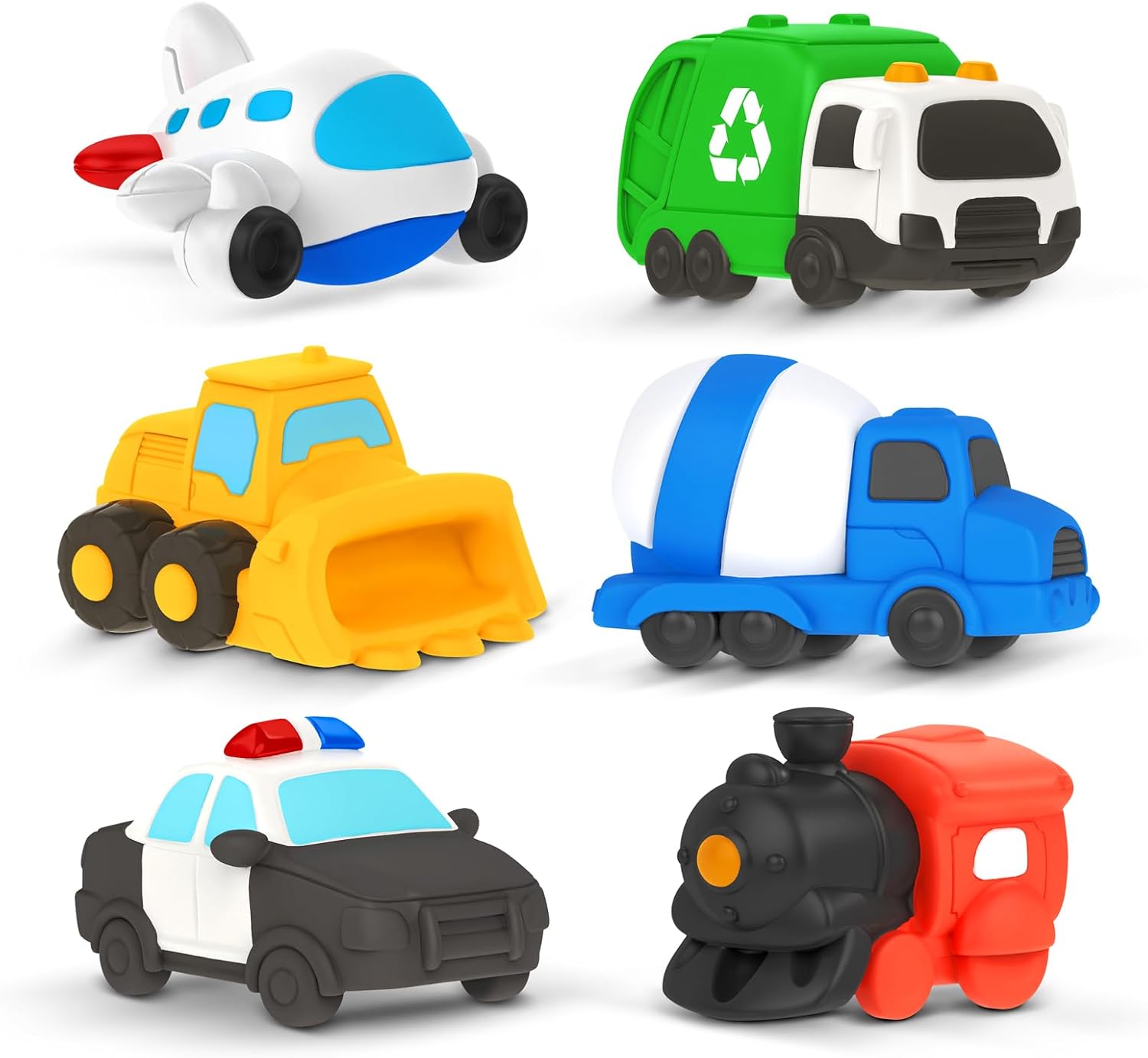 CartwheelsClub 6PCS Floating Bath Vehicle Toys